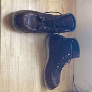 Traditional Red Wing Moc toe boots